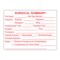 Nevs Label, Surgical Summary Procedure - White w/ Red 2" x 1-1/2" VW-0089 - alternate 1